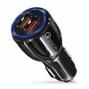 QC3.0 Chargers rápidos 12V 9V 5V Cargador de coche rápido Dual USB Adaptador de carga rápida 3.1A para iPhone 13 Pro Max Samsung S20 S10 S8