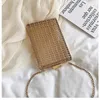 Hollow Metal Women Shoulder Bag Gold Cages Square Clutch Evening Ladies Wedding Party Crossbody Purse Handbag