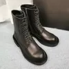 Boot women boots 100% äkta läder fotled skor mode tjej vinter storlek 35-40