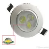 9W 3X3W LED Recessed Ceiling Down Light 85-265V led bulbs lamps led downlights