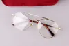 concepteur Qualité G0388S léger Pilote Métal Lunettes Cadre double-pont Élastique-temple pour la mode prescription fullset emballage cas