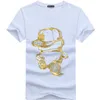 Mode- summer mode hiphop ontwerp t-shirt heren hoge kwaliteit op maat gedrukte tops hipster tees