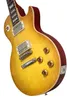 희귀 솔리드 메이플 탑 커스텀 샵 기타 1958 일반 VOS 레몬 ABR 1 TUNE O MATIC BRIDGE 일렉트릭 기타 사용자 정의로 한 조각 목 버스트