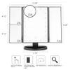 22 Light Touch Sn LED Makeup Mirror Table de bureau 1x / 2x / 3x / 10x Miroirs de magnifice 3 Miroir réglable pliant J22119383928