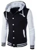 Mens Hoodie 야구 자켓 남성 2020 패션 디자인 블랙 망 슬림 피트 varsity 재킷 브랜드 세련된 대학 Jacekt Veste Homme