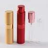 8ML Portable Telescopic Rotary Spray Bottle Alumina Perfume Empty Bottle Perfume Diffuser Makeup Atommizer Spray Bottling Tube LX2413