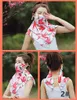 여름 야외 승마 쉬폰 페이스 마스크 패션 인쇄 여성 재사용 입 목 프로텍터 선 스크린 스카프 세척 마스크 FY6133 마스크