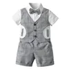 Sommer Gentleman Babyklagen Baby Outfits Bögen shirt + shorts 2pcs / set Babykleidung Babyausstattungen Newborn Outfits Einzelhandel
