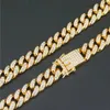 Hip Hop Diamond Cuban Link Łańcuch Naszyjnik Kobiety Mężczyźni Hippy Biżuter Naszyjnik Multi Size dostępny 4312223