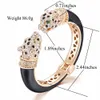 Bangle Greybirds Högkvalitativ kristallemalj Epoxy Animal Bangles Panther Leopard Armband Cuff For Women Jewelry GB118812942