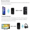 B6 2 in1 Bluetooth 5.0 Transmitter & Receiver Wireless A2DP Audio Adapter Aux 3.5mm Audio Player for TV / Home Stereo /Smartphone