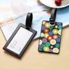 Fashion Geometric Element Luggage Tags Holder ID Address Portable Suitcase Silica Gel Baggage Boarding Label Travel Accessories