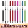 100pcs/lot Capacitive Touch Screen Stylus with Ball Point Pen for Samsung Galaxy Tab tablet PC