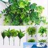 Simulering Växt Artificial Plant Decor Home Floral Decor Bush Fake Plants Plastic 30 Cm Beautiful Office Garden Leaf Outdoor3367731