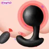 Aufblasbare Riesige Analdildo Vibrator Drahtlose Fernbedienung Männliche Prostata-massagegerät Big Butt Plug Anal Expansion Sexspielzeug Für Männer T200801