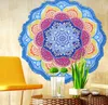 Telo mare Lotus Bohemian Yoga Mat Nappa Mandala Arazzo Crema solare Donna Cover Up Tovaglia Tappetino da gioco 7 Disegni DW5096