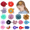 2020 INS fai da te fermagli per capelli per ragazze di fiori dolce principessa floreale mollette per bambini rosa clip per bambini BB accessori per capelli per ragazze firmate 50 pz/lotto