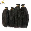 Afro American Curly 4B pre-Bonded I Wskazówka Ludzkie Włosy Rozszerzenia Puszysty modny styl 0.5g / 0,8 g / 1G / Strand