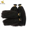 Afro American Curly 4B pré-ligado I Dica extensões de cabelo humano estilo moda fofo 0.5g / 0.8g / 1G / Strand