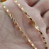 High Quality Wholesale Fashion Men Women 16-30 Inches Chain Necklace 18K Yellow Gold Filled Jewelry