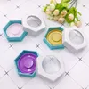 Wholesale 3D Mink Lashes Customized Hexagon Magnetic Eyelashes Packaging Box Fluffy Mink False eyelashes Packaging Case