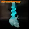 25cm/10inch Tall Smoking Hookahs Soft Glass Water Bongs with Glow in the Dark Wrap