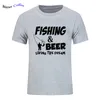 Vissen Match T -shirts Fishinger Beer Fish Living the Dream Fisherman Printing T Shirt Sporter Flying Frish Fun Gift Tees Shirt13061355