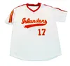 Hawaii Islander 1980er Jahre Jersey 100% Ed S bis 3xl Baseball Trikots benutzerdefinierter Name eine beliebige Nummer Rot Weiß