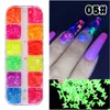12 Colors Mixed Sequins DIY Star Butterfly Patch Nail Art Decoration Decals Glitter Flake Manicure Nails Supplies Tool6095828