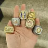 LSU 6PCS 1996 2003 2007 2018Tigers Nationals Champions Championship Ring with Wooding Box Souvenir Men Fan Gift 2019 2020 wholesal6936243