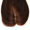 Virgin Menselijk Haar 612 Haar Toupee Hair Extensions Natural Color and Brown Color 3 stks One Lot Free