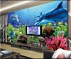 Niestandardowe fotograficzne tapety na ściany 3d malowidła tapety podwodny świat akwarium rybny salon mural tv tło ścienne