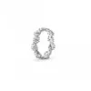 925 Sterling Silver Ring Moda Jóias Mulheres Engajamento De Casamento Anéis De Diamante