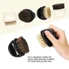 Brosse de rasage en poils de cheval pour hommes, en plastique, Portable, appareil de nettoyage de la barbe, outil de rasage