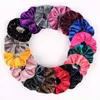 2020 nuovo Brillante Velluto Scrunchie Delle Ragazze Delle Donne Elastico Dei Capelli Elastici Accessori Cravatta Anello Dei Capelli Corda Coda di Cavallo Titolare Copricapo