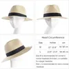 Cappello estivo per donna uomo Panama cappelli da spiaggia in paglia Fedora protezione solare UV Capchapeau femme T2007156153010