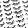 3D Mink False Eyelashes Natural Thick Wispy Fluffy Lashes Volume Fake Lashes Makeup Eyelash Extension Silk Eyelashes