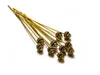 100 stks / partij 50mm metalen bloem bal hoofd pins naalden kralen connector voor diy oorbellen sieraden maken bevindingen accessoires