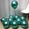 50pcs 10 pouces or argent noir métal ballons en latex décorations de mariage mat hélium Globos décoration de fête d'anniversaire Adult5206248