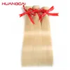 #613 Blonde Brazilian Hair Weaves Bundles Straight Human Hair Extensions 10 To 32 inch Bundles Deal Honey Blonde Remy Hair