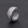 Hiphop Rapper Ring For Men New Fashion Hip Hop Oro Argento Anello Bling Cubic Zirconia Mens Ice Out Jewelry