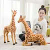 35-140 cm haute qualité simulation girafe peluche jouet mignon grande peluche animal poupée enfants jouet fille décoration de la maison anniversaire Christm268r