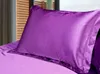 Christmas Solid Color Silk PillowCases Double Face Pillow Case High Quality Charmeuse Silk Satin Pillow Cover Bedding Supplies EEA7703828