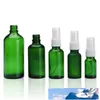 Green Glass Bottle Bottles with Black Fine Mist Sprayer Designed for Essential Oils Perfumes Cleaning Products Aromatherapy Bottles