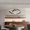 sala de LED Pendant café do ouro Modern Luz Para estar Quarto Jantar de suspensão da flor acrílico suspensão Lâmpada porta da cozinha Iluminação