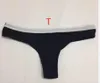 Женские трусы Хлопок Женщина Pantie широкополый Letters Printed Нижнее белье Бикини стринги стринги T-обратно Трусики Трусы женские Футболки женские