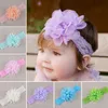 Baby Mädchen elastische Blume Stirnband für Babys Gummi Haarband Kinder schöne Kinder Kopfbedeckung dünn dehnbar 100 Stück Stück Mix Großhandel