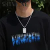 Hip Hop Iced Out Diamond Army Pendant Necklace Mens Gold Chain Mens Bling Jewelry Party Gift7449192