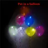 LED Balloon Glow Flash Light Mini Ball Lamp для бумажного фонаря Balloon дня рождения украшения мини-мяча