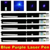 Stylo pointeur Laser bleu Violet 405nm, 10 milles, 1mw, puissant, Portable, Laser Violet, jouet pour chat/chien, astronomie, lumière unique